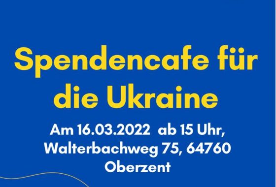 Spendencafé für Menschen aus der Ukraine